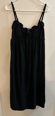 Old Navy Maternity Dress Size Small Black Spaghetti Strap Midi Summer  • $17.88