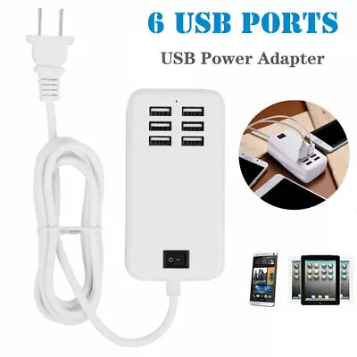 Multi 6 Port USB Desktop Travel Charger Fast Charging Station Wall Power Adapter • $9.69