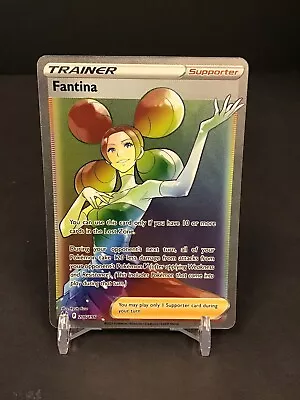 Pokémon TCG Fantina 206/196 Secret Rare Rainbow Holo Full Art Lost Origin NM/M • $4.50