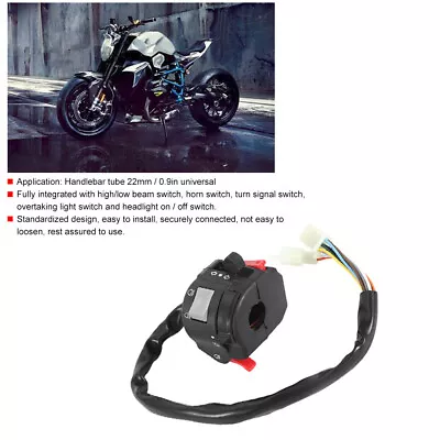 New Motorcycle Handlebar Control Switch Headlight Turn Signal Light Horn Button • $13.32