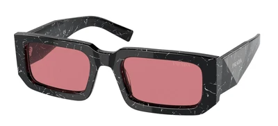 $396 • Buy Prada SYMBOLE PR 06YS Black White Marble/Red 53/21/145 Unisex Sunglasses