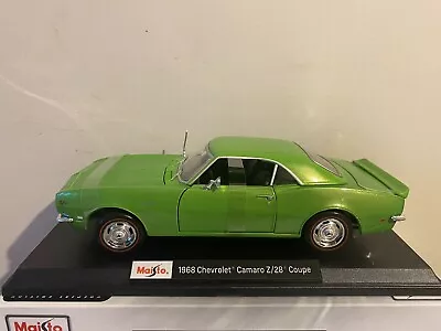 Maisto Diecast Model Car 1968 Chevrolet Camaro Coupe Scale 1:18 NEW FREE POSTAGE • £29.99