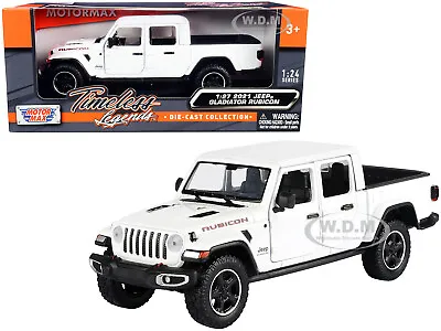 2021 Jeep Gladiator Rubicon (closed) Pickup Truck White 1/24-1/27 Motormax 79368 • $19.99