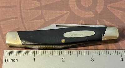 Buck Knife USA PRE1986 301 Stockman Black Saw Cut Delrin Handles Vintage Folder • $34.99