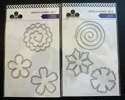 Craftwork Cards Create A Flower Sets 1 & 2 Die Sets • £4.99