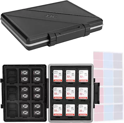 JJC High Capacity Memory Card Case Card Holder For SD SDXC SDHC Cards * 18 + ... • $23.24