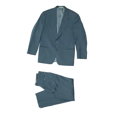 Louis Feraud Mens Blue 2 Piece Suit | Vintage Designer Blazer Jacket Trousers • £85