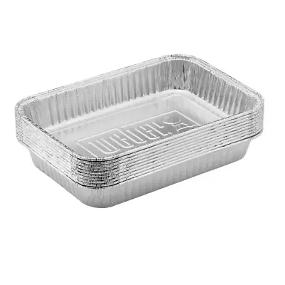 Small Drip Pans (10-pack) Weber Aluminum X Pan Grill Of Genesis Spirit Q BBQ • $9.99