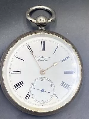 J W Benson Silver Pocket Watch  • £50