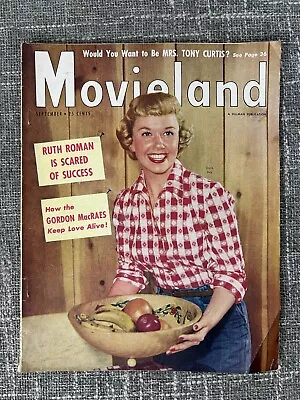 1951 Movieland Magazine Doris Day Cover Burt Lancaster September • $34.29