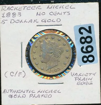 Liberty Nickel - 1883 Racketeer Nickel - #8682 • $25