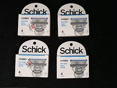 4x Schick Hydro 5-Blade Skin Comfort Dry Skin Men'S Razor Refill 4ct Each • $24.89