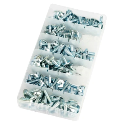 £12.95 • Buy Biketek 160pc Motorcycle Fairing Bolt Kit M5 / M6 Metric Bolts And Washers