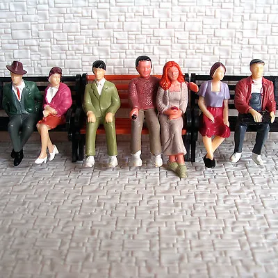 14 Pcs G Scale 1:32 Painted Figures All Seated People • $14.99