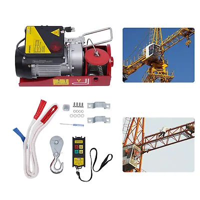 440lbs Professional Electric Hoist Winch Crane With Wireless Remote Control • $114