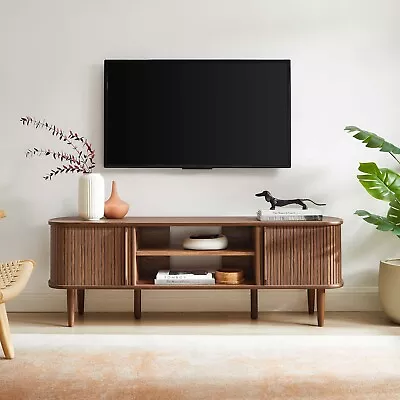 Modway Contour Mid-Century Modern 55  Media TV Stand In Walnut • $290.29