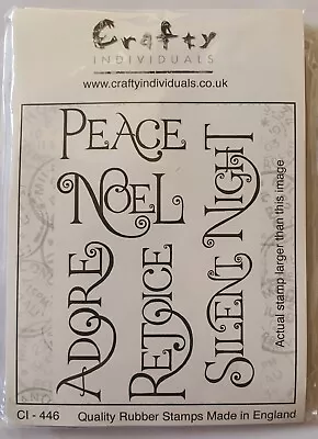 Christmas  Words Actual  Stamps Larger Than The Image From Crafty... • £3.97