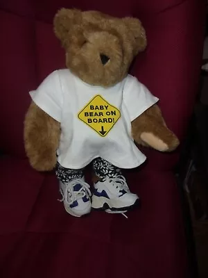 Vintage Vermont Teddy 'Baby On Board' 15  Jointed • $12