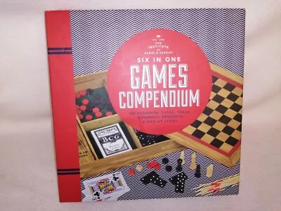 WOODEN GAMES COMPENDIUM 6in 1 CHESS  BACKGAMMON  DOMINOES • £13.99