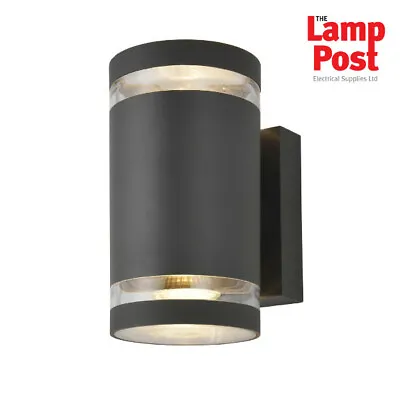£26.49 • Buy Forum ZN-29189-ATR Lens Up/Down Outdoor Garden Wall Light Anthracite Grey