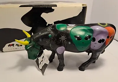 Cow Parade Cosmic Daisy Cow Figure 16074 Collectible World Studios Boxed • £60