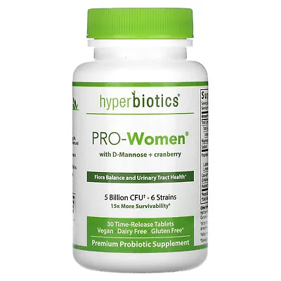 PRO-Women With D-Mannose + Cranberry Unflavored 5 Billion CFU 30 Time-Release • $28.99