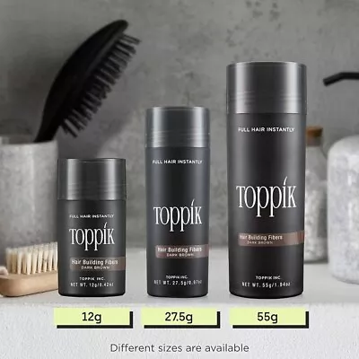 TOPPIK Hair Building Fibres 12g Hair Thickening Fibers ~Please Choose Shade~ • £19.99