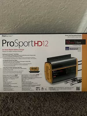 ProMariner ProSportHD 12 Amps 2 Bank Battery Charger (44012) • $160