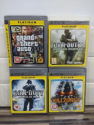 PS3 Game Platinum Lot Call Of Duty 3/4 Killzone 3  Grand Theft Auto IV • £6.50