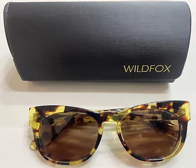 Wildfox Chunky Sunglasses Tortoise Shell Frame Smoke Lense • $59
