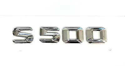 #1 S500 Chrome Fit Mercedes Rear Trunk Emblem Badge Nameplate Decal Letters • $12.99