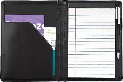 Padfolio/Portfolio Binder Mini Leather Padfolio Portfolio Binder 5 X 8 Legal Wr • $20.99