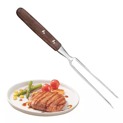 BBQ Meat Fork Stainless Steel Fork Multipurpose Fork Heat Insulation For Baking • $15.11