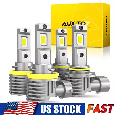 AUXITO 9005 / H11 LED Bulb Headlight High Low Beam Combo Kit Bright Plug&Play US • $24.69