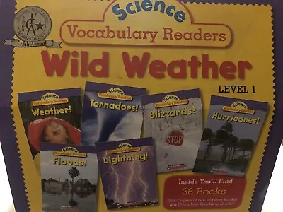 Lot Of 36 Scholastic Science Vocabulary Readers Wild Weather Like New • $30