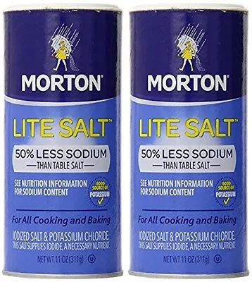 Morton Salt Lite Salt 11 Oz 2 Pk • $19.55