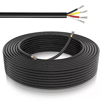 50ft 22 Gauge 4 Conductor Electrical Wire 22awg Low Voltage Landscape Wire Pvc H • $31.43