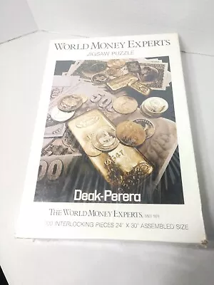 NEW Vintage Jigsaw Puzzle Nordevco World Money Experts Deak-Perera 1000 Pieces • $24.45