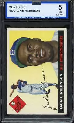 1955 Topps #50 Jackie Robinson Isa 5 Dodgers Hof *k6265 • $850