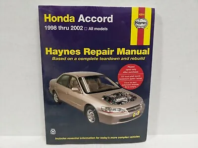 HAYNES Honda Accord 1998-2002 REPAIR MANUAL 42014 • $22.99