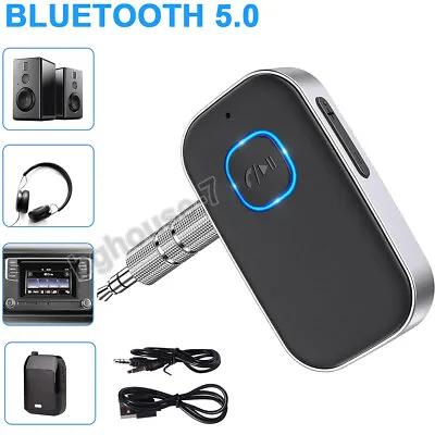 USB Wireless Bluetooth 5.0 Audio Receiver 3.5mm Aux Adapter For Car Headphone PC • $13.90