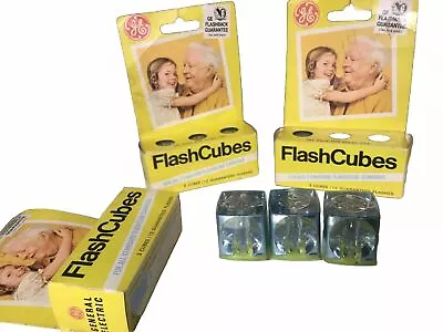 GE FlashCubes 3 Box Lot NOS General Electric Flash Cubes For All Standard Camera • $22.62