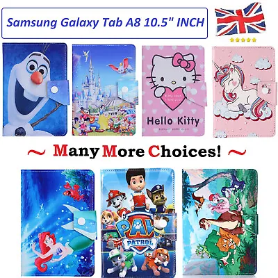 Fun Kids Flip Case For Samsung Galaxy Tab A8 10.5 X200 X205 (2022) Tablet Cover • £15.99