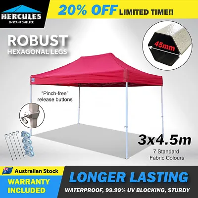 $499 • Buy Hercules Instant Shelter The Strongest Steel Marquee/Gazebo 3Mx4.5M 3X4.5M