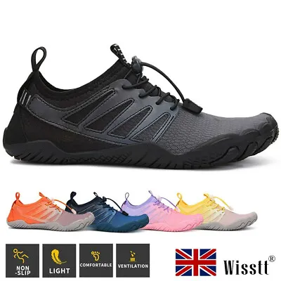 Womens Water Aqua Shoes Hiking Outdoor Trainers Swim Barefoot Fitness Slip-on • £17.75