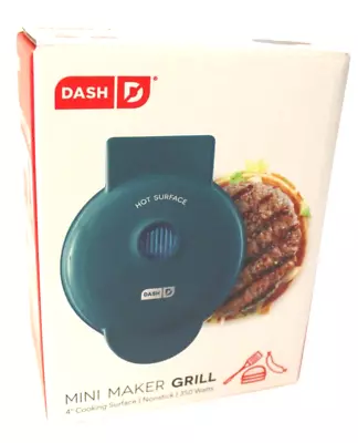 Mini Maker Grill 4  Cooking Surface Nonstick 350 Watts Blue PREOWNED • $5.99