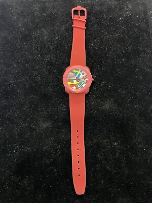 United Colors Of Benetton Watch By  Bulova 1990s Red / International VTG NM • $99.95