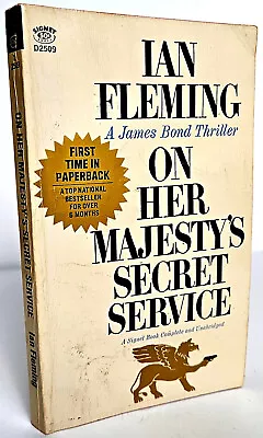 On Her Majesty's Secret Service Ian Fleming First Signet Printing 1963 • $4.99