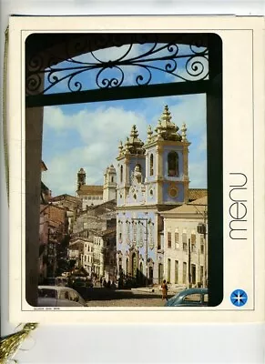 Varig Airlines Y Class International Menu Salvador Bahia 1976 Music Brochure • $25.01