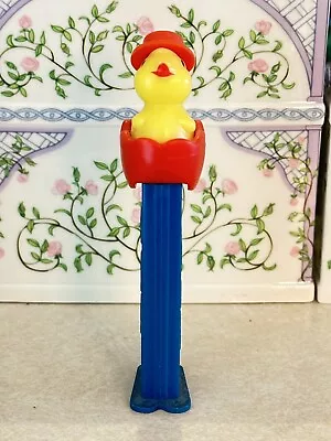 PEZ Vintage Easter Chick In Egg With Hat Blue Red • $5